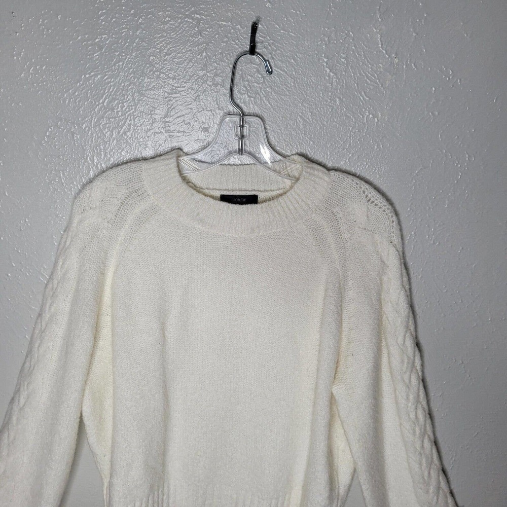 J. Crew Cream Crew Neck Sweater - Picture 2 of 8